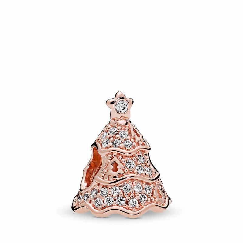 Pandora Rose™ Twinkling Christmas Tree Charm - Pandora Rose/Cubic Zirconia - Canada | HF1066OL